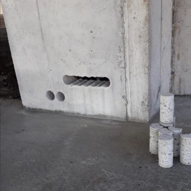 Creazione fori e asole in pilastri di cemento armato di edifici industriali a Piacenza