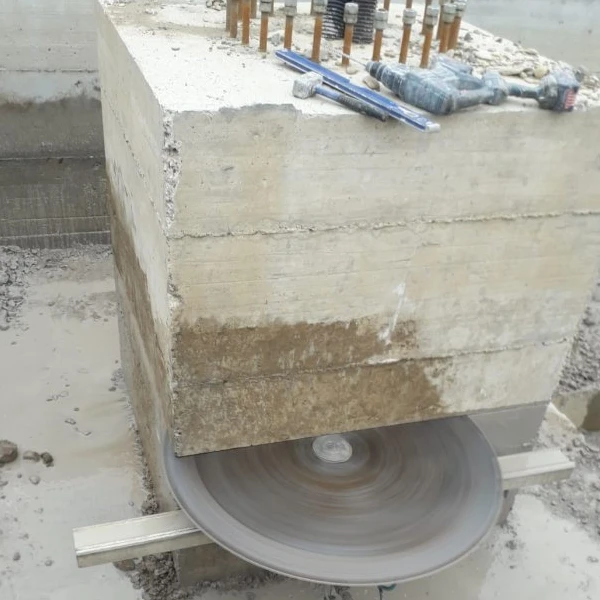 Taglio e rimozione del pilastro portante in cemento armato a Piacenza